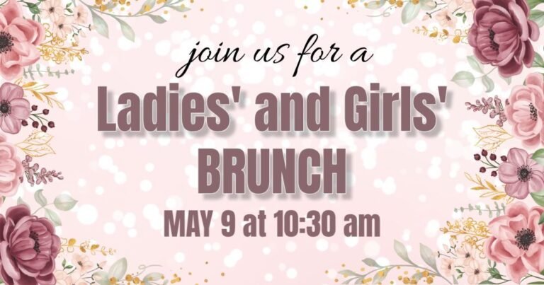 Ladies and Girls Brunch flyer