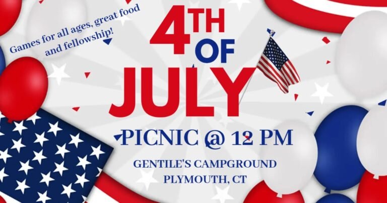 4th of July picnic at 12 PM, Gentile's Campground, Plymouth CT